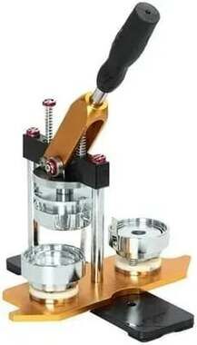 VEVOR Rotating Badge Button Maker Machine Kit with 75mm (3 inch) Punch Press